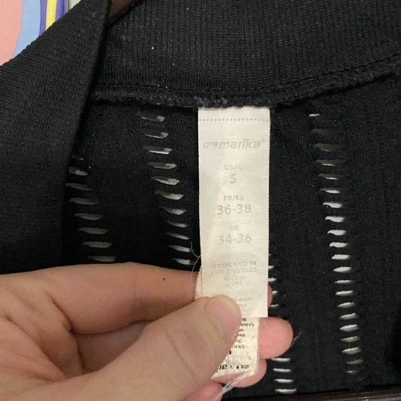 Marika Women's Black Bomber Jacket with Cut-Out Design - Picture 2 of 3